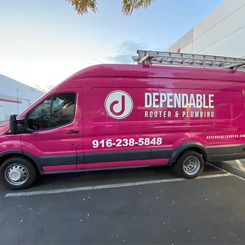 Dependable Rooter & Plumbing Van in Sacramento, CA